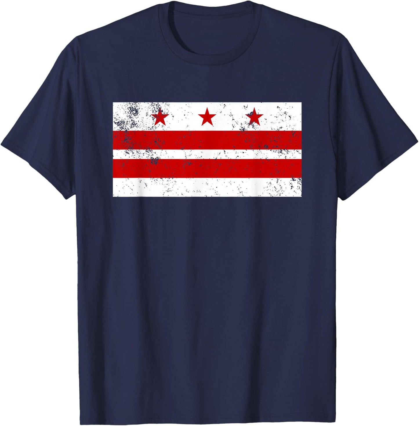 District of Columbia Flag DC Retro T-Shirt - T-Shirt | Navy