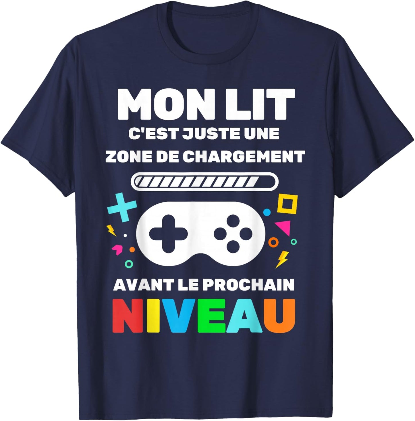 Humor Gamer Gaming Video Games Teen Boy Gamer , Black, S T-Shirt - T-Shirt | Navy