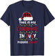 This is My Christmas in July Pajama Shirt Men Women Kids T-Shirt - T-Shirt | Navy