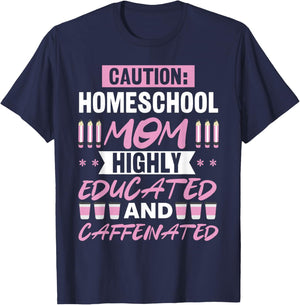 Homeschool Mom Funny Homeschool Mama Mother's Day T-Shirt - T-Shirt | Navy