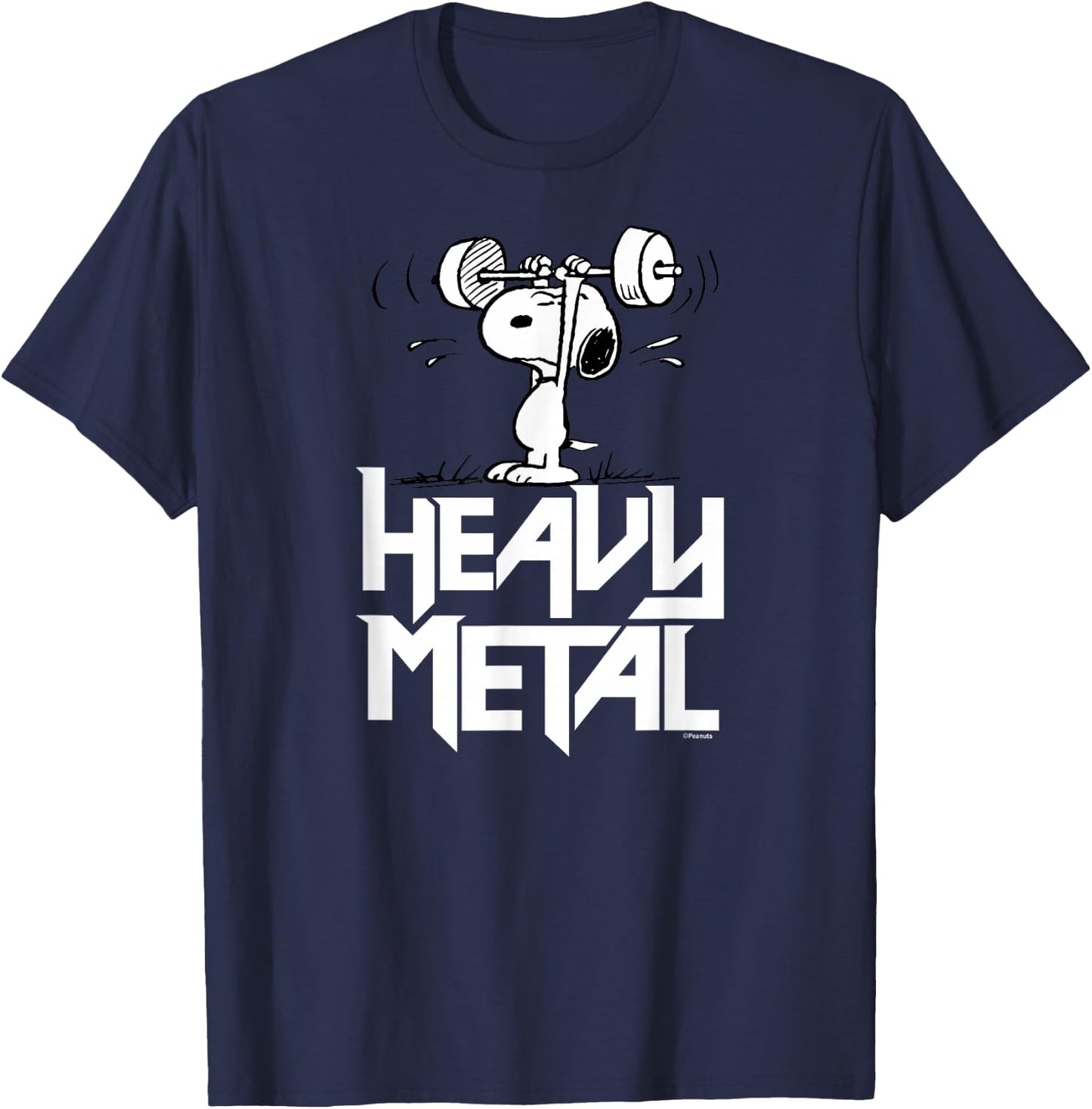 Peanuts Heavy Metal Snoopy T-Shirt - T-Shirt | Navy