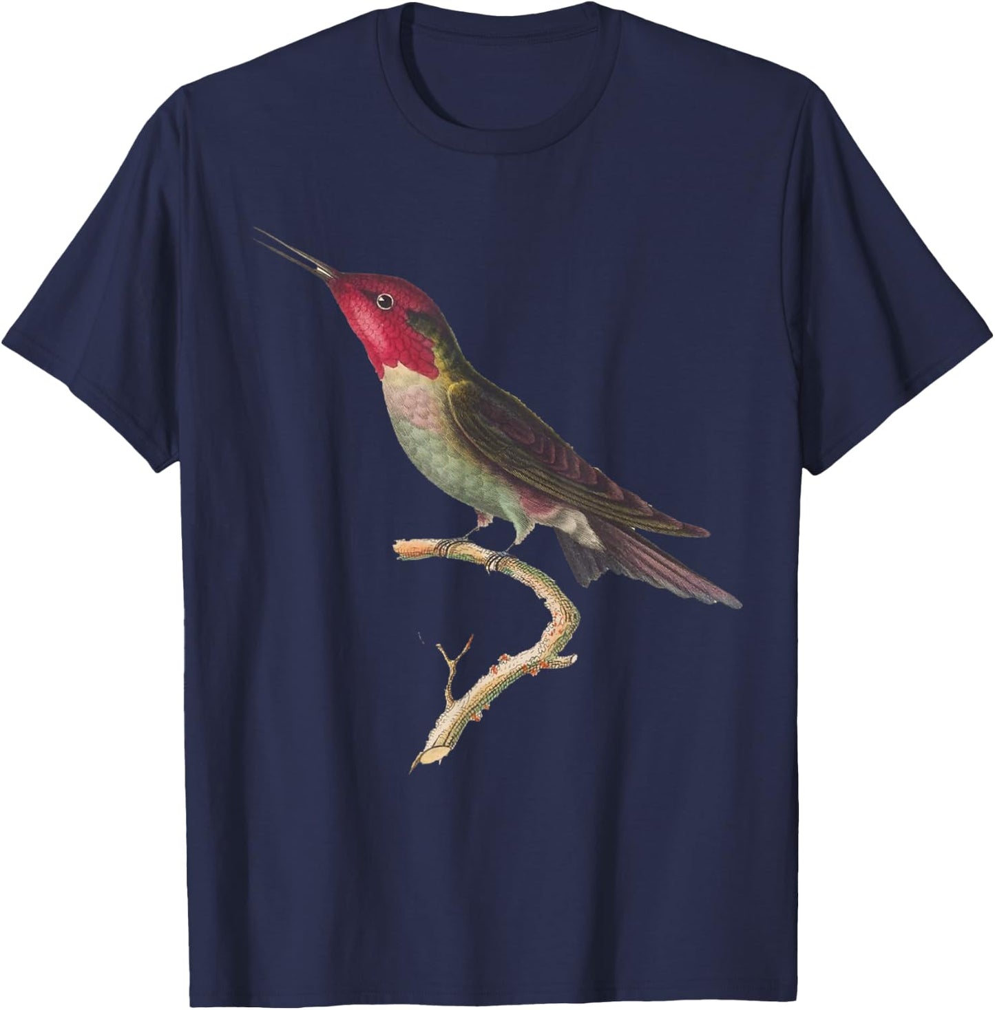 Hummingbird Beautiful Anna’s Hummingbird T-Shirt - T-Shirt | Navy