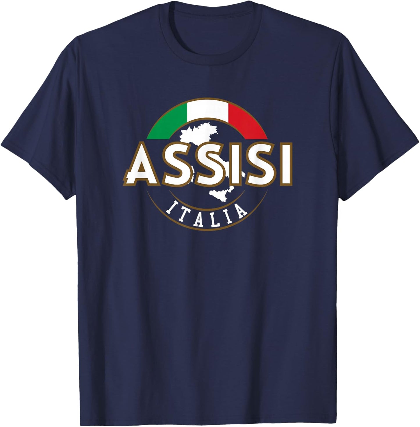 Assisi Italia Italy T-Shirt - T-Shirt | Navy