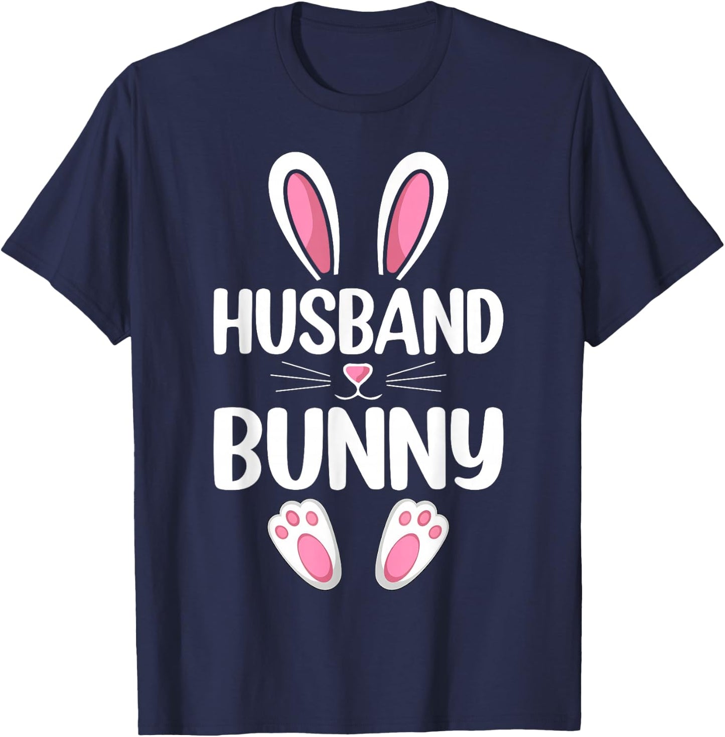 Husband Bunny Matching Family Husband Easter Day T-Shirt - T-Shirt | Navy