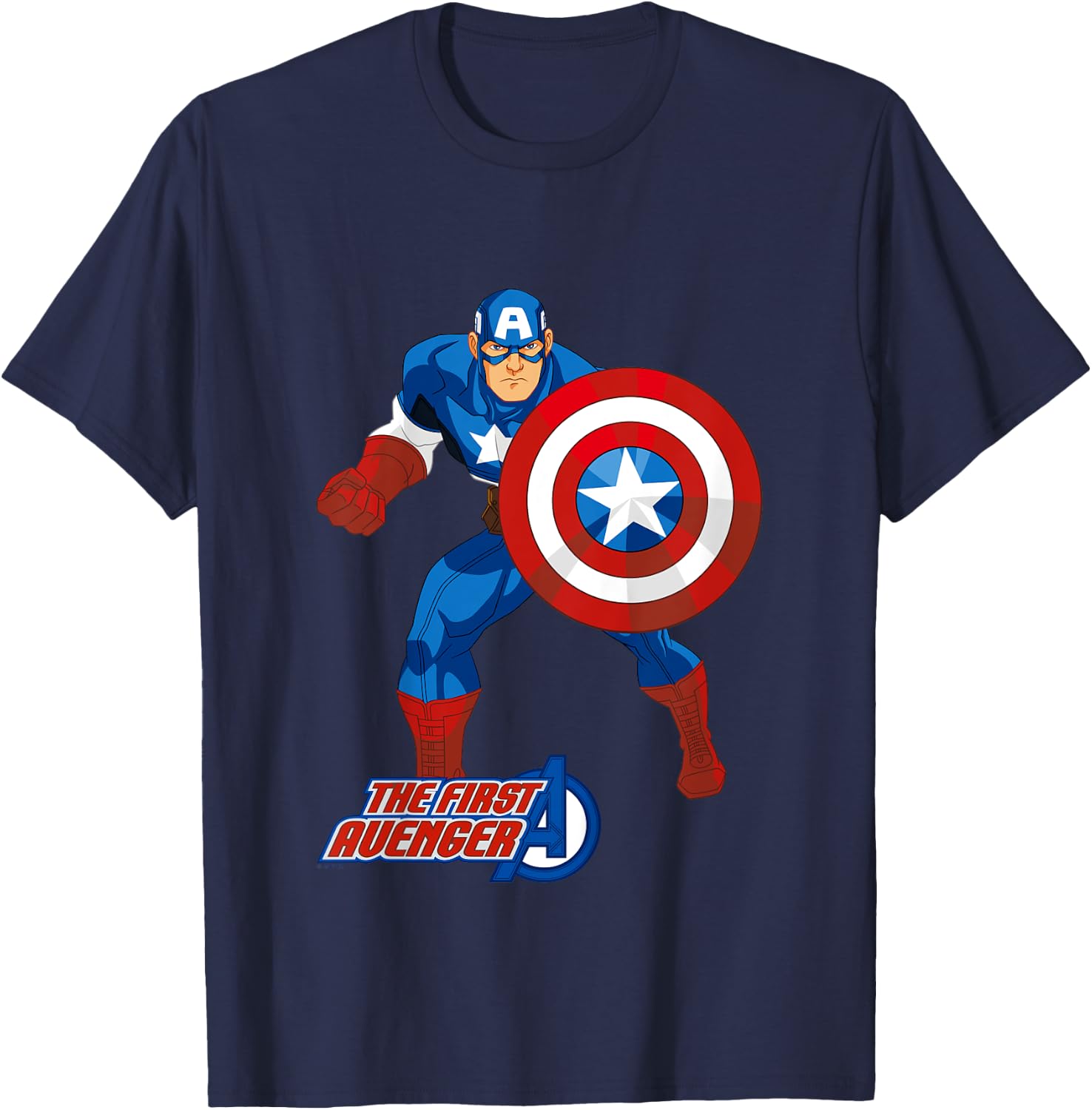 Kids Avengers Captain America The First Avenger , Black, 2 T-Shirt - T-Shirt | Navy