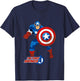 Kids Avengers Captain America The First Avenger , Black, 2 T-Shirt - T-Shirt | Navy