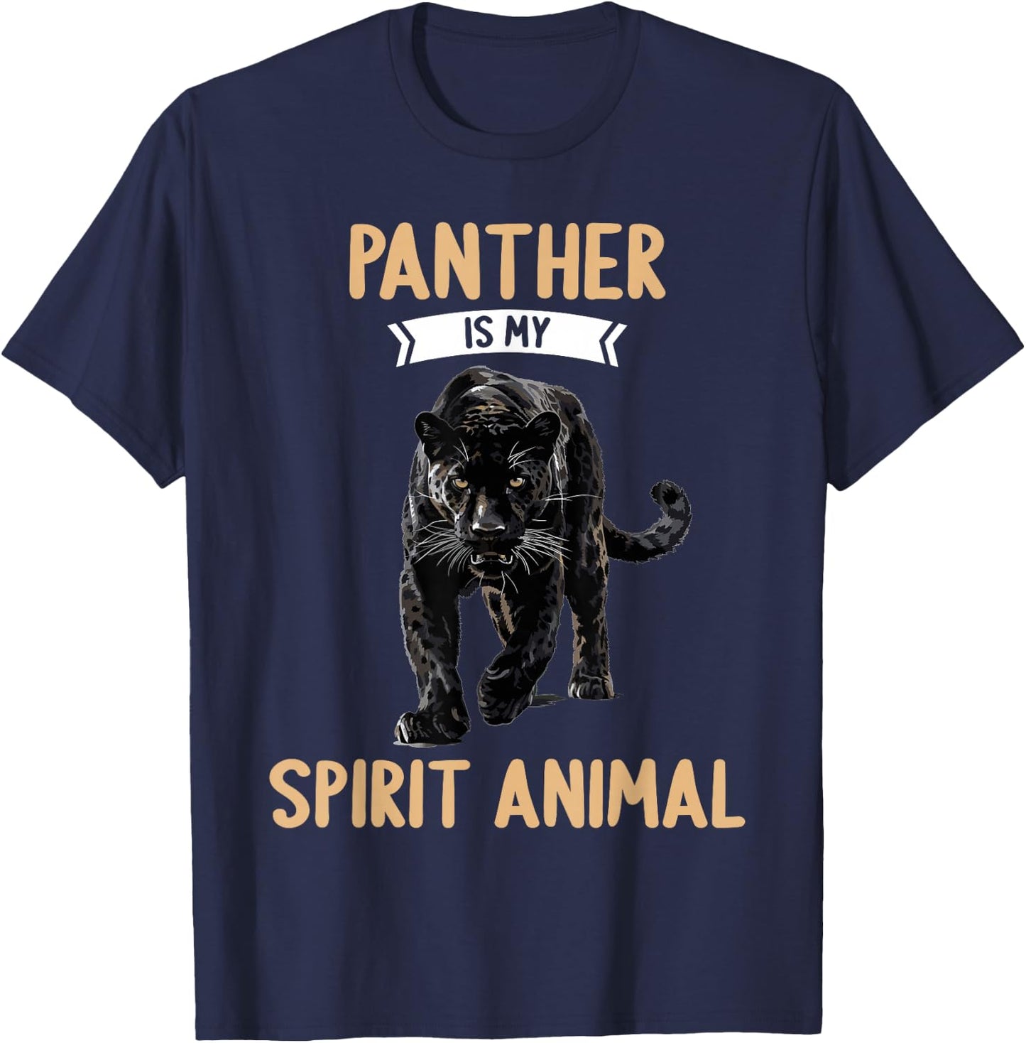 Panthers Panther is my spirit animal T-Shirt - T-Shirt | Navy