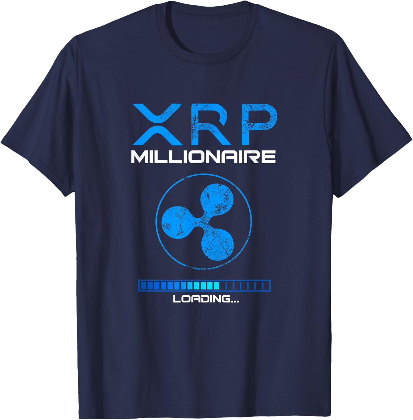 Loading Ripple Token by XRP Crypto MILLIONAIRE , Black, S T-Shirt - T-Shirt | Navy