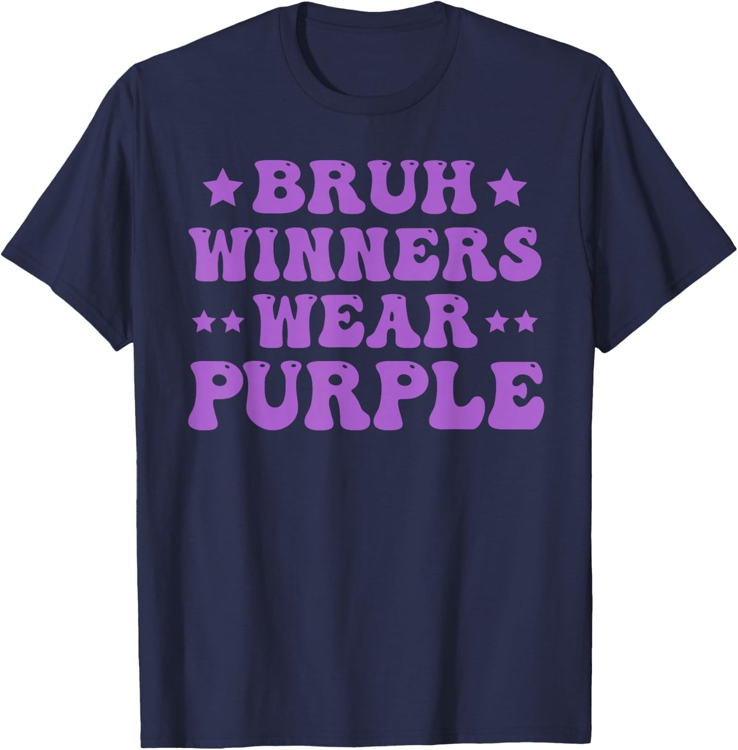 Winners Wear Purple Camp Team Spirit Week Matching Colors T-Shirt - T-Shirt | Navy