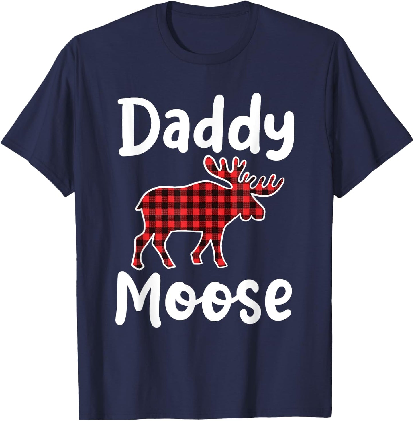 Daddy Moose Matching Family Merry Xmas in July Men T-Shirt - T-Shirt | Navy