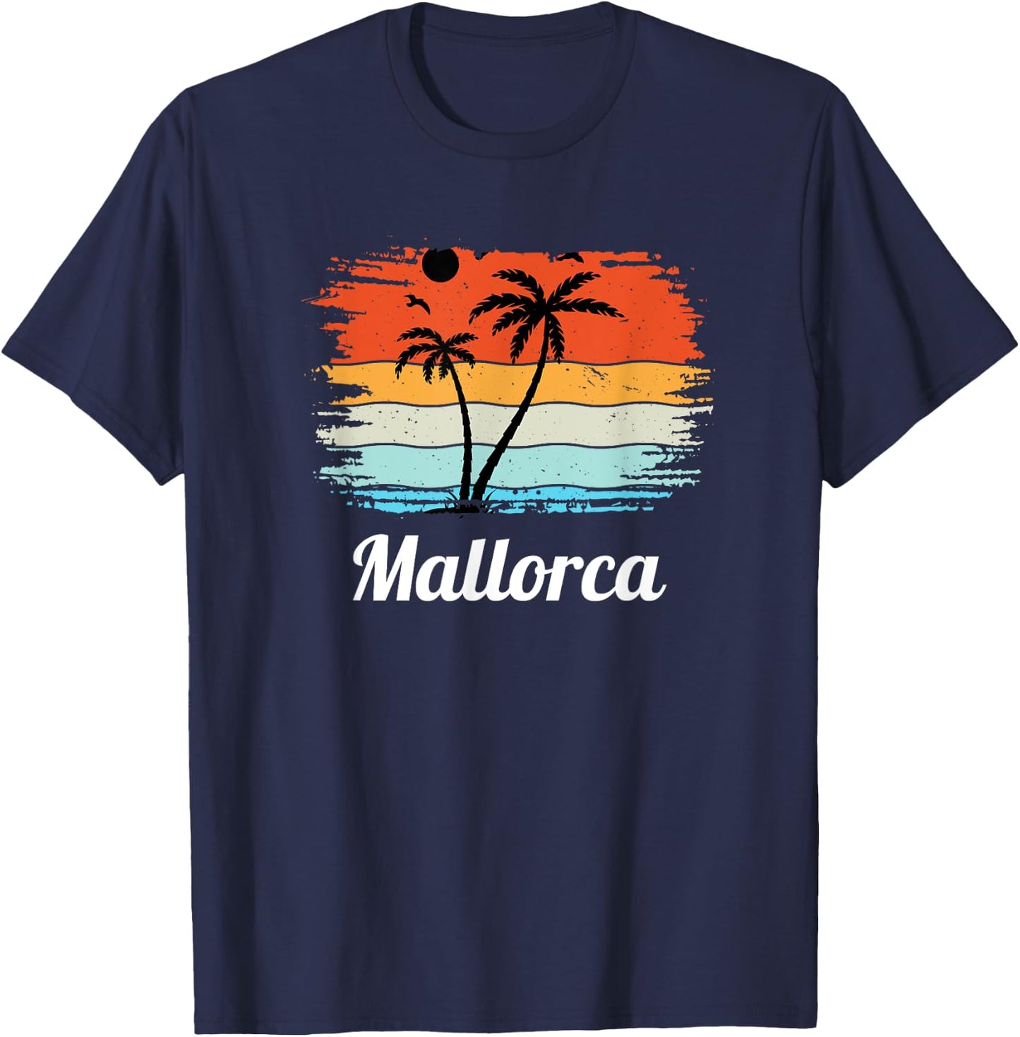 Mallorca Souvenir Vintage Sommer Urlaub T-Shirt - T-Shirt | Navy