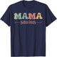 Mamy Saurus Mother's Day Family Matching mom dinosaur Moma T-Shirt - T-Shirt | Navy