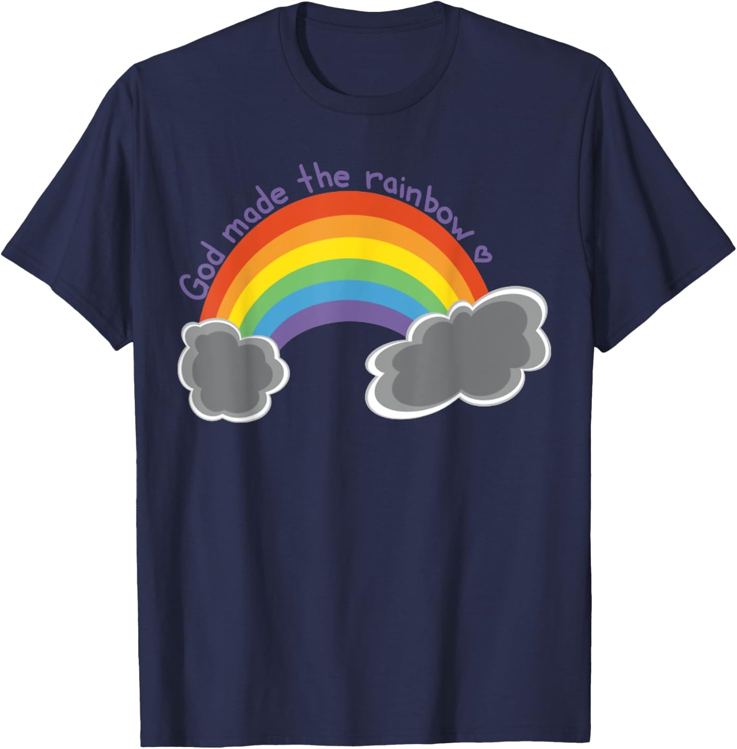 God Made The Rainbow T-Shirt - T-Shirt | Navy
