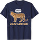 Deaf Leopard Music Funny Band Pun Deaf Awareness T-Shirt - T-Shirt | Navy