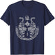 Sak Yant Muay Thai Art Tattoo Twin Tiger Kickboxing Thailand T-Shirt - T-Shirt | Navy