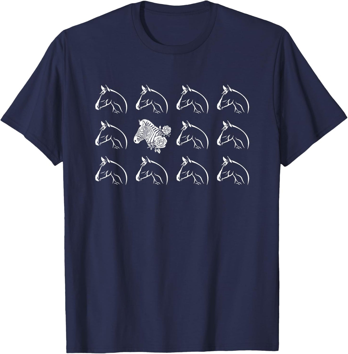 Rare Disease Awareness Zebra Rare Disease Warrior T-Shirt - T-Shirt | Navy