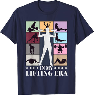 In My Lifting Era Workout Sport Motivation Gym Women Girls T-Shirt - T-Shirt | Navy