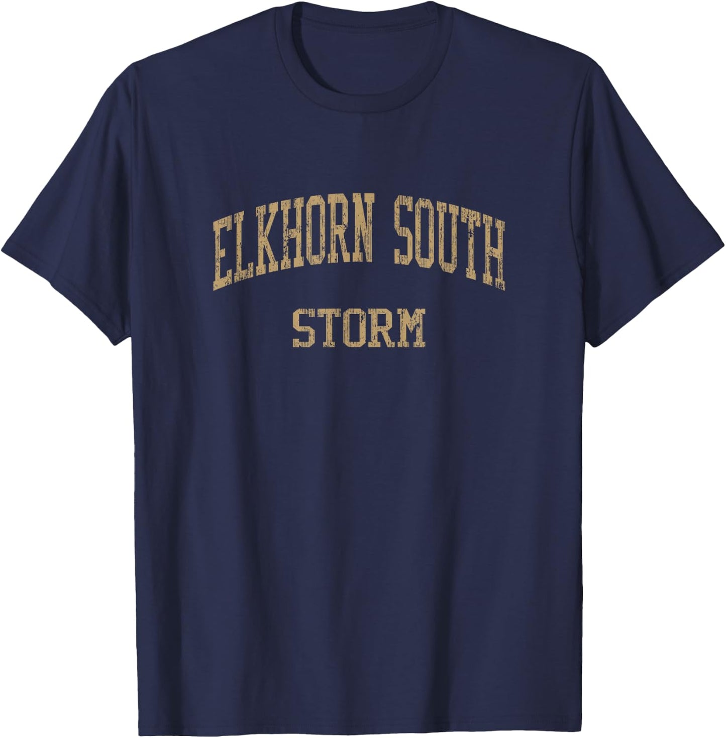 Elkhorn South High School HS Omaha NE Vintage Sports T-Shirt - T-Shirt | Navy