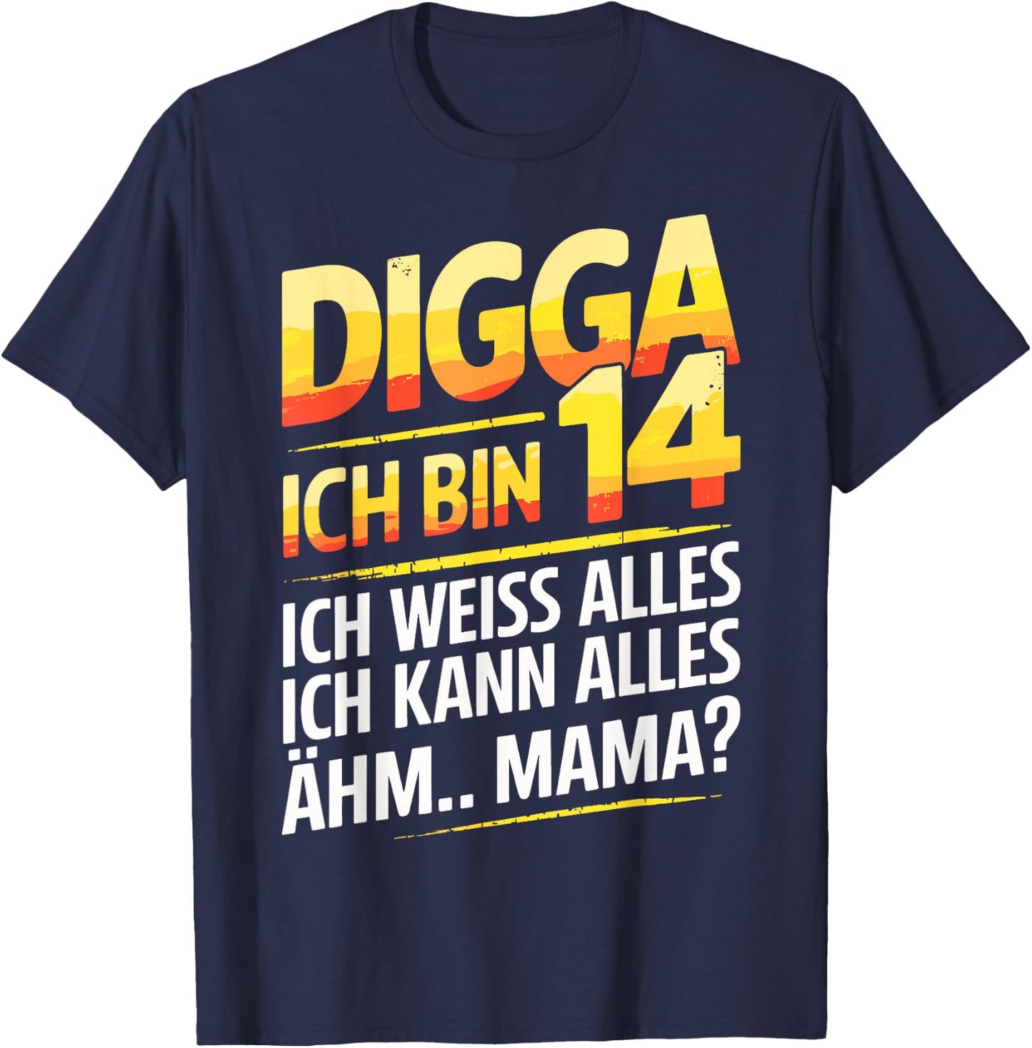 14th Birthday Boy Girl 14 Years 2011 Funny Gift , black T-Shirt - T-Shirt | Navy