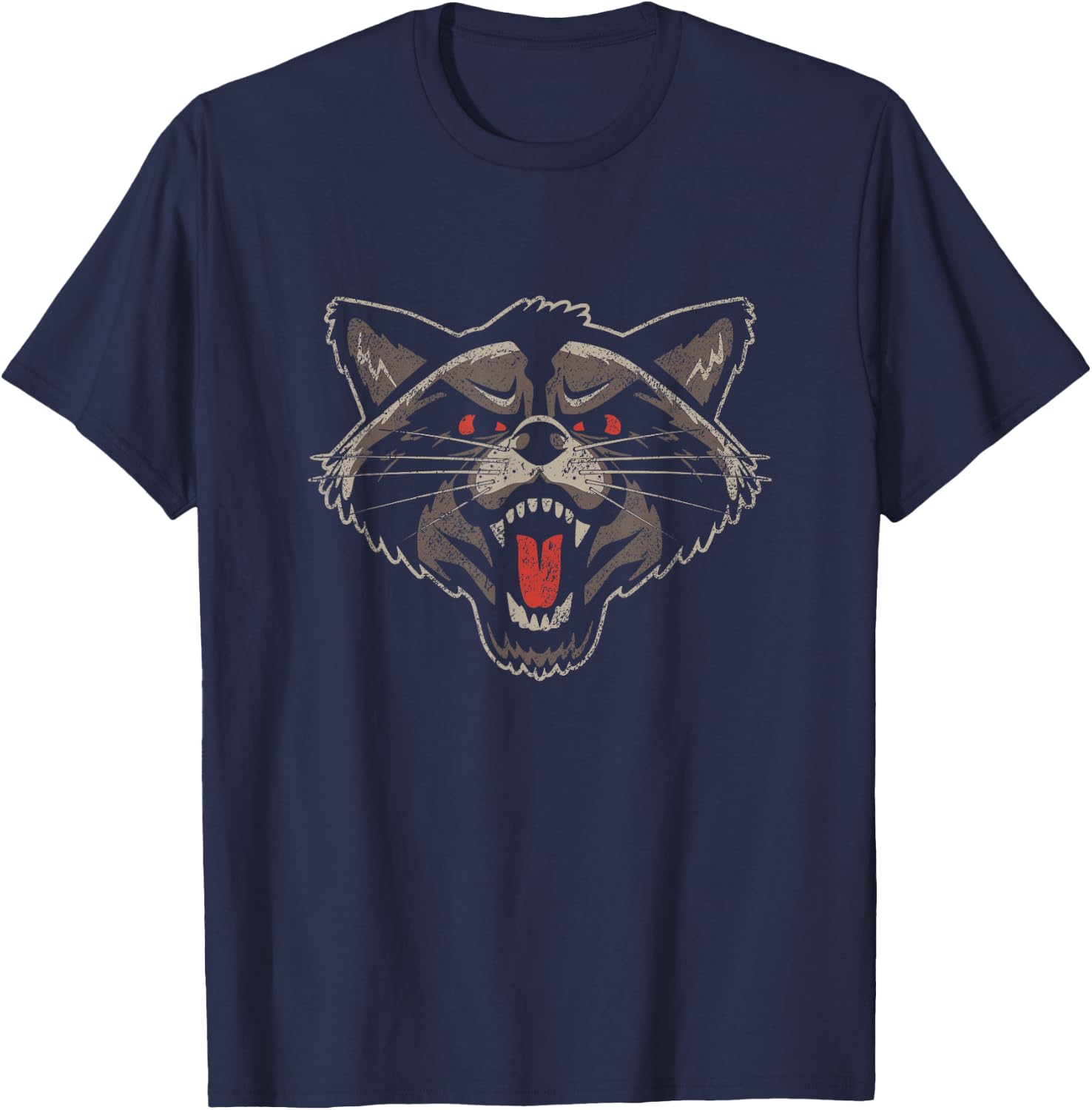 Funny Rabid Racoon workout motivational Exercise T-Shirt - T-Shirt | Navy