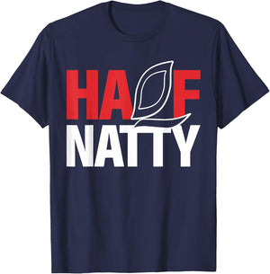 Half Natty Half Natural Steroid Bodybuilder , black T-Shirt - T-Shirt | Navy