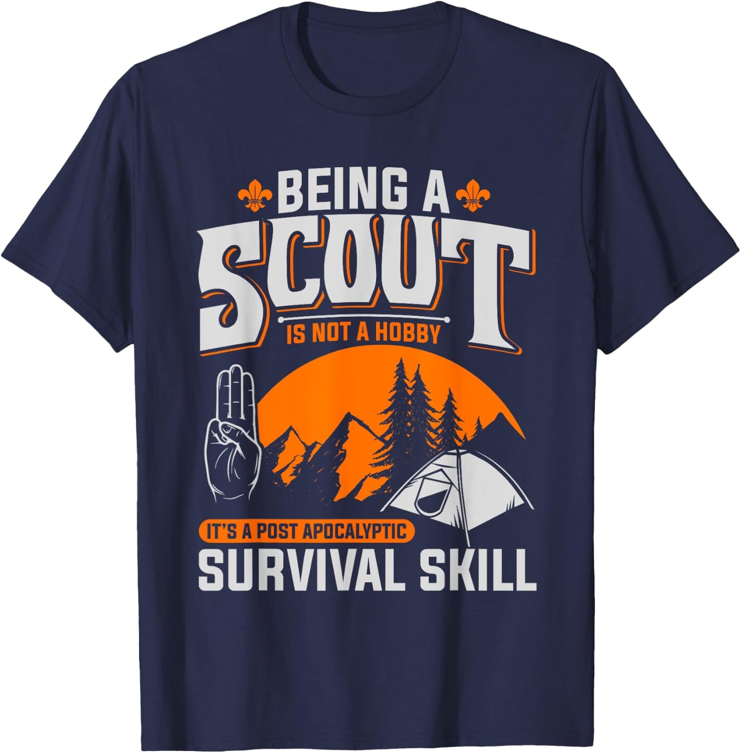 Being A Scout Is Not A Hobby - Boys & Girls Scouts T-Shirt - T-Shirt | Navy