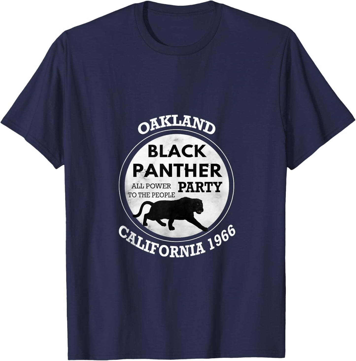 Oakland California 1966 Black Panther Party T-Shirt - T-Shirt | Navy