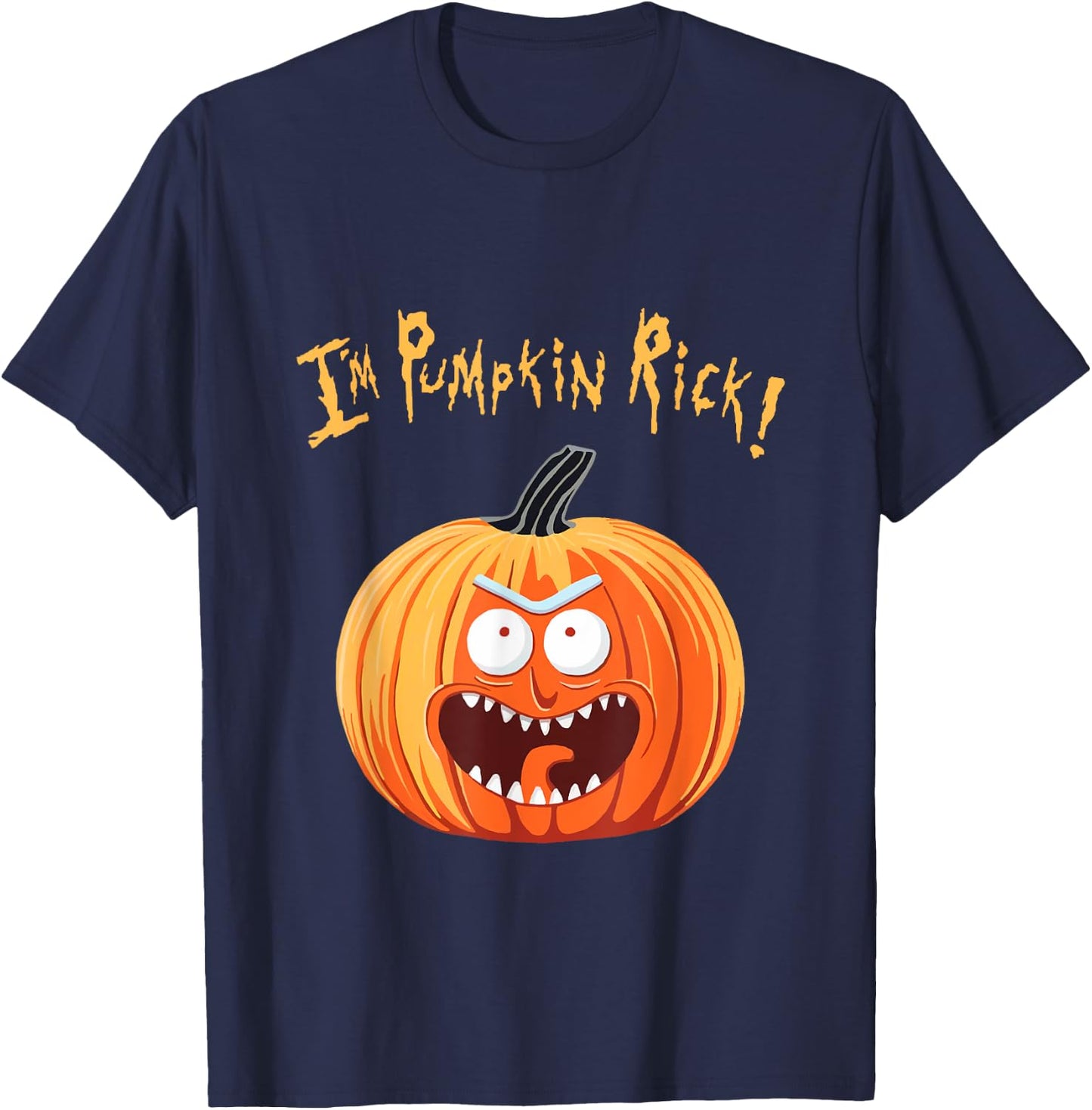 Existence Is Pain Halloween Pumpkin Fandom Funny Men T-Shirt - T-Shirt | Navy