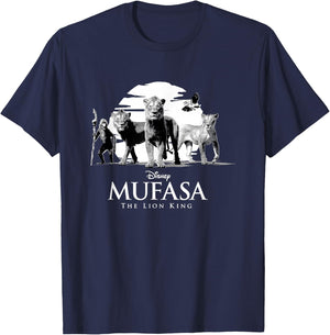 Disney Mufasa: The Lion King Monochromatic Sunset T-Shirt - T-Shirt | Navy