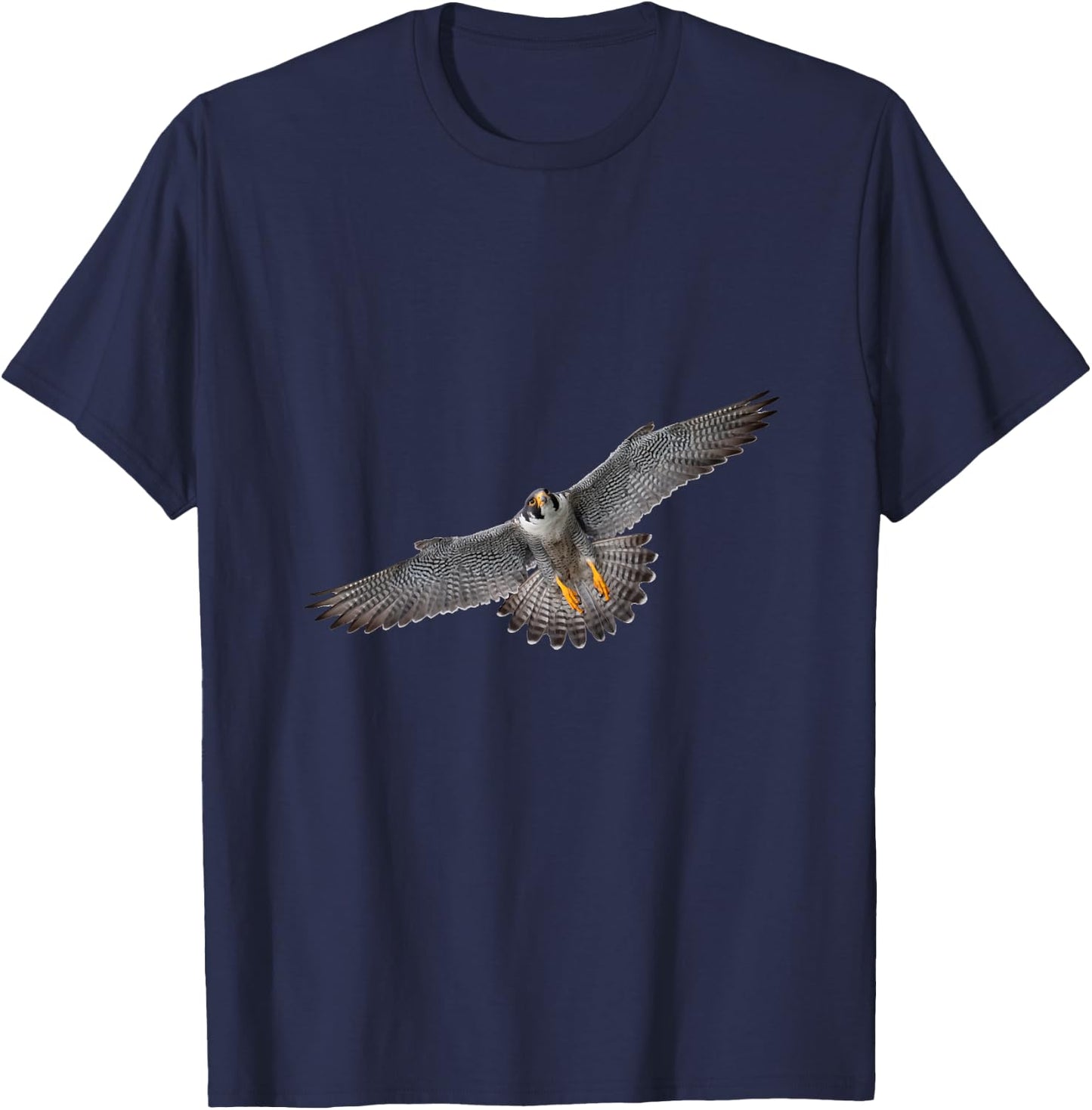 Faucon pèlerin en vol 1 Haut de Gamme T-Shirt - T-Shirt | Navy