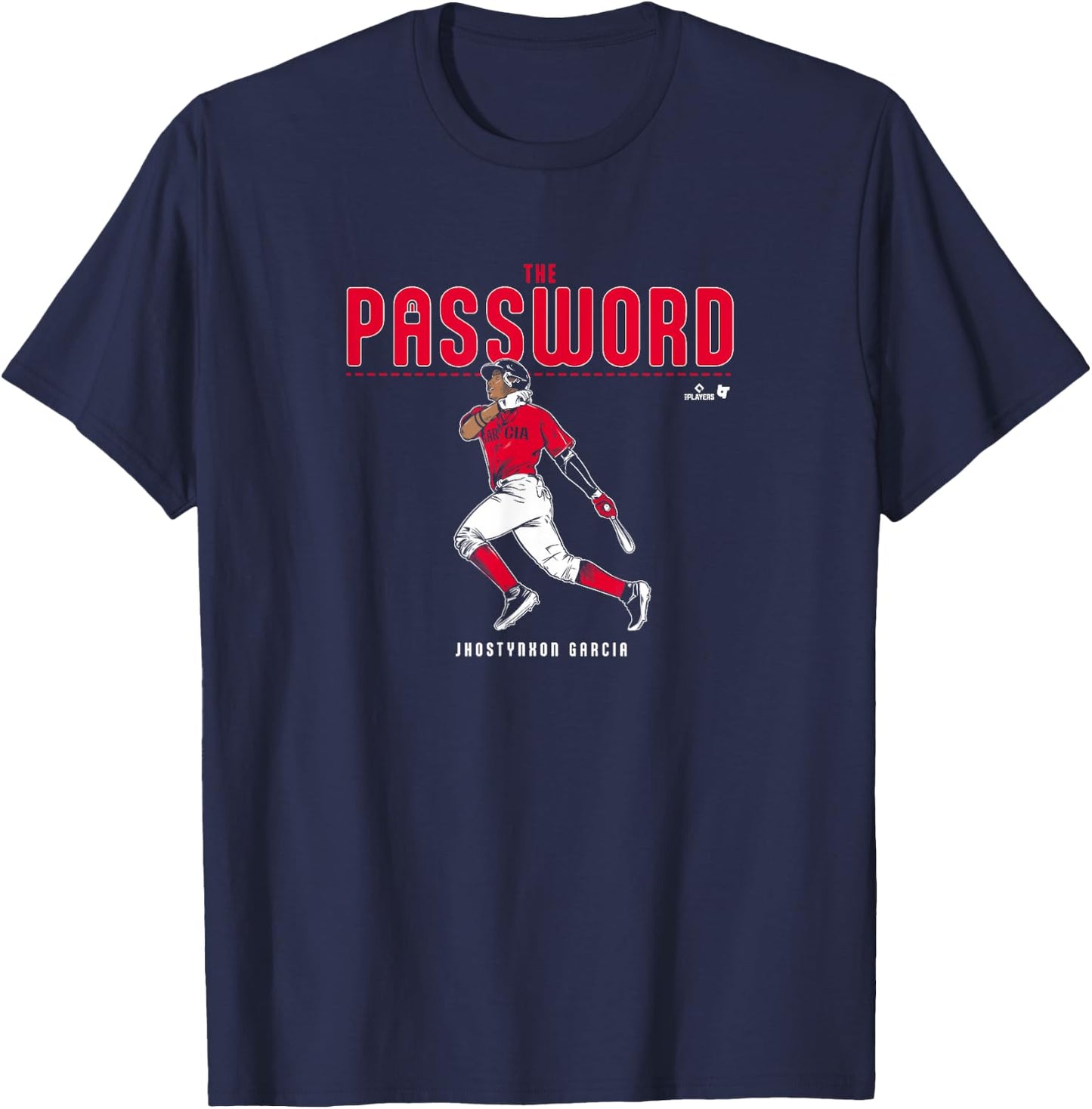 Jhostynxon Garcia: - The Password - Boston Baseball T-Shirt - T-Shirt | Navy