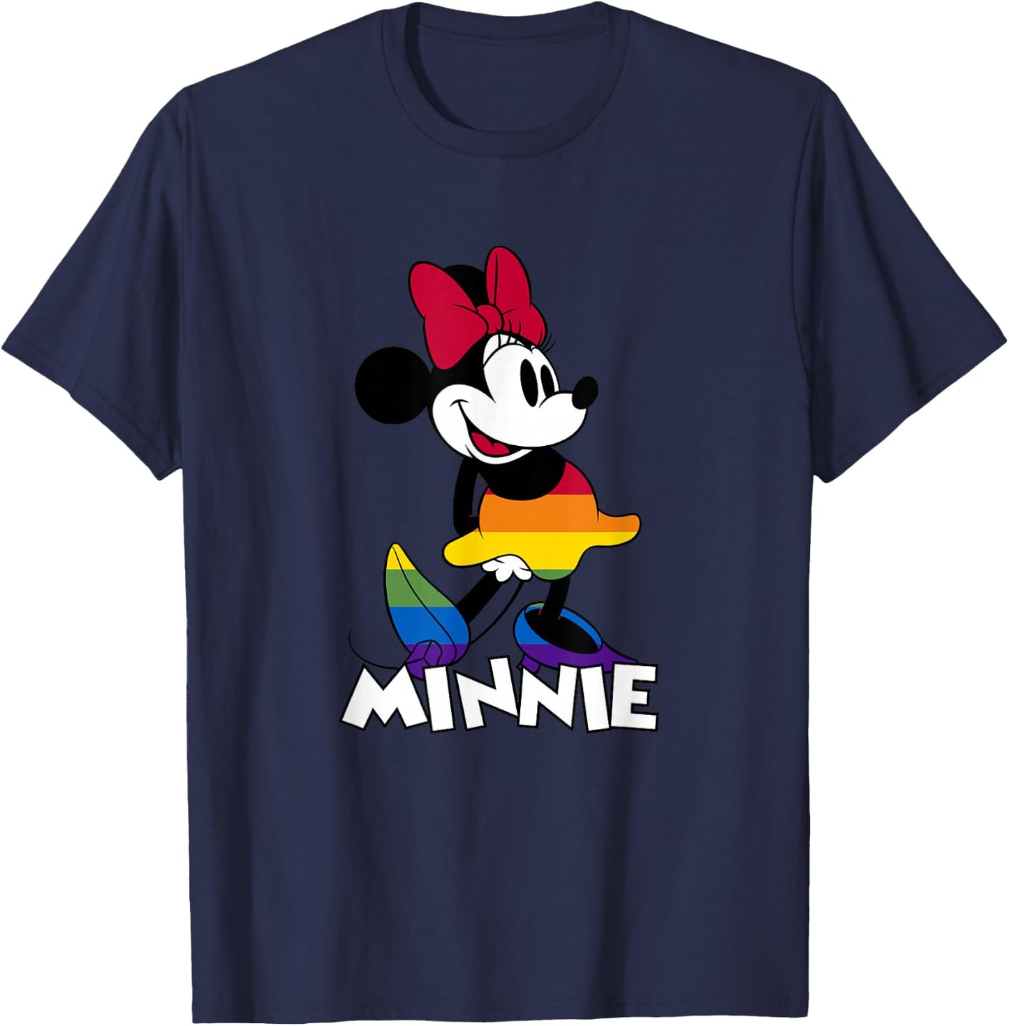 Disney Minnie Mouse Colorful Outfit T-Shirt - T-Shirt | Navy