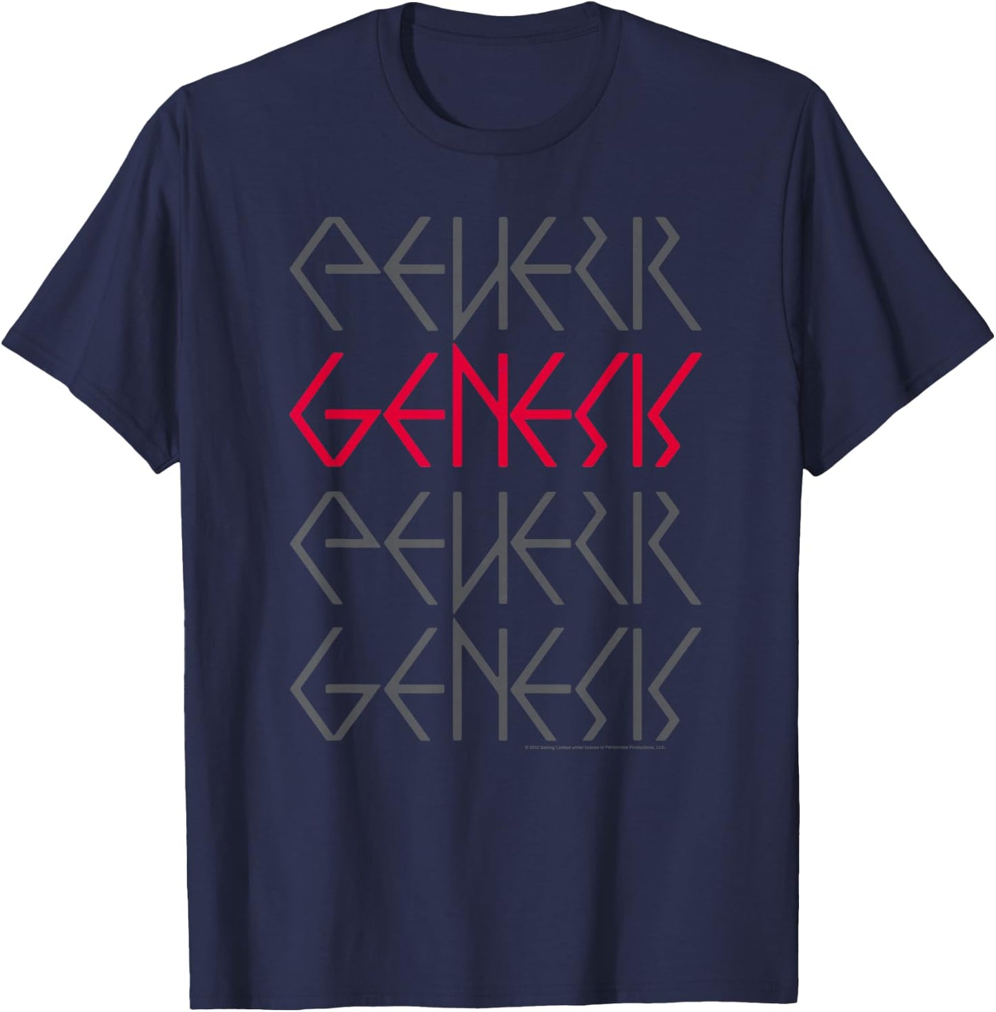 Genesis Logo Repeat T-Shirt - T-Shirt | Navy
