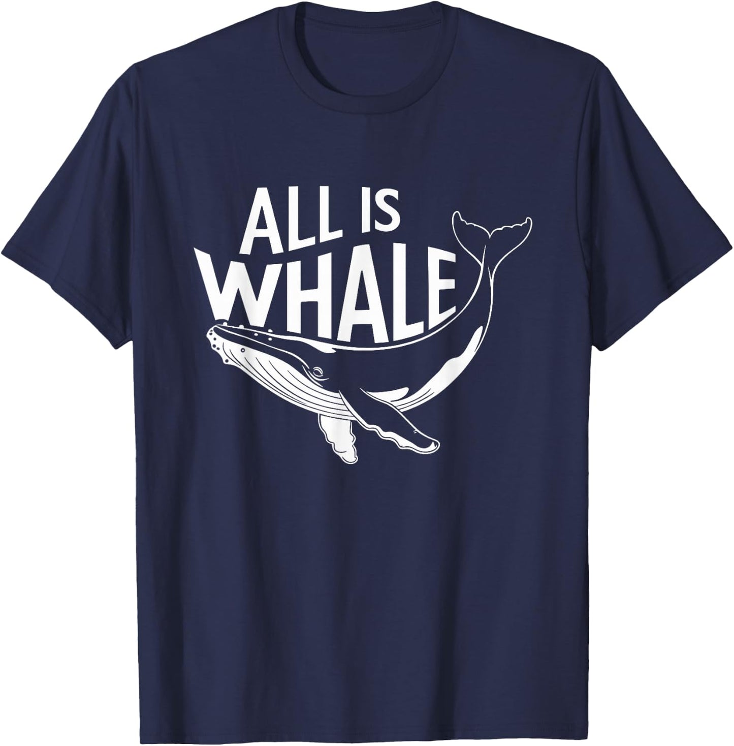 All Is Whale T-Shirt - T-Shirt | Navy