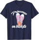 Princesses put on trainers woman humor Mademoiselle , Black T-Shirt - T-Shirt | Navy