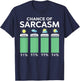 Chance Of Sarcasm Weather T-Shirt - T-Shirt | Navy