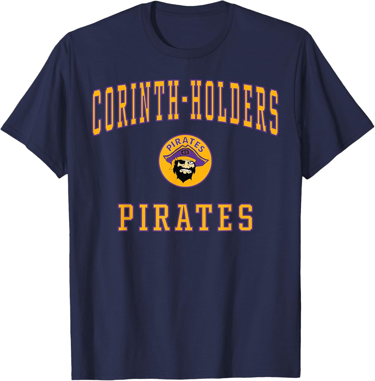 Corinth-Holders High School Pirates T-Shirt - T-Shirt | Navy