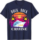 Duck Duck Cruise, Cruising Ducks, Funny Duck Cruise Shirt T-Shirt - T-Shirt | Navy