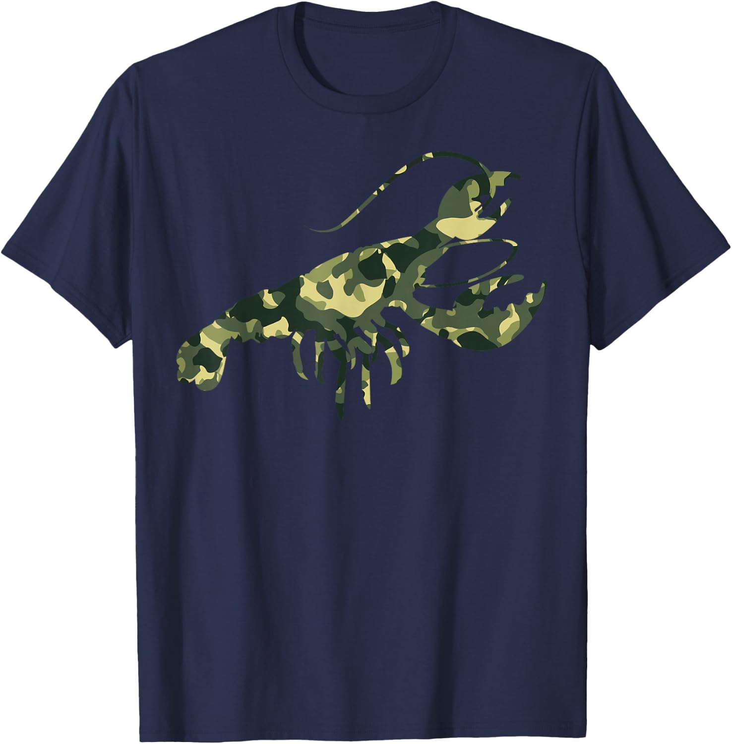 Crawfish Lover Men Women Gifts - Funny Camouflage Crawfish T-Shirt - T-Shirt | Navy