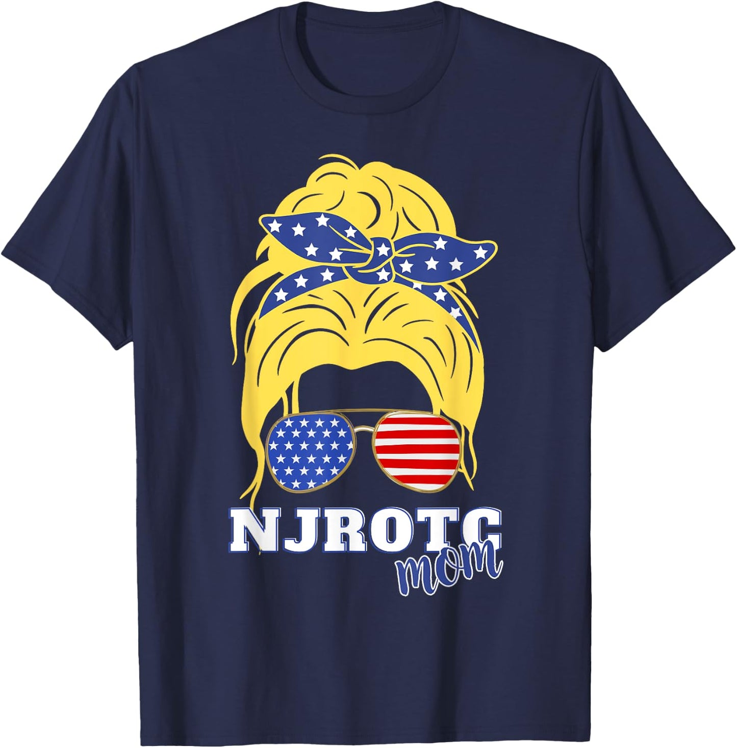 US Naval Junior ROTC Military Cadet Proud NJROTC Mom T-Shirt - T-Shirt | Navy