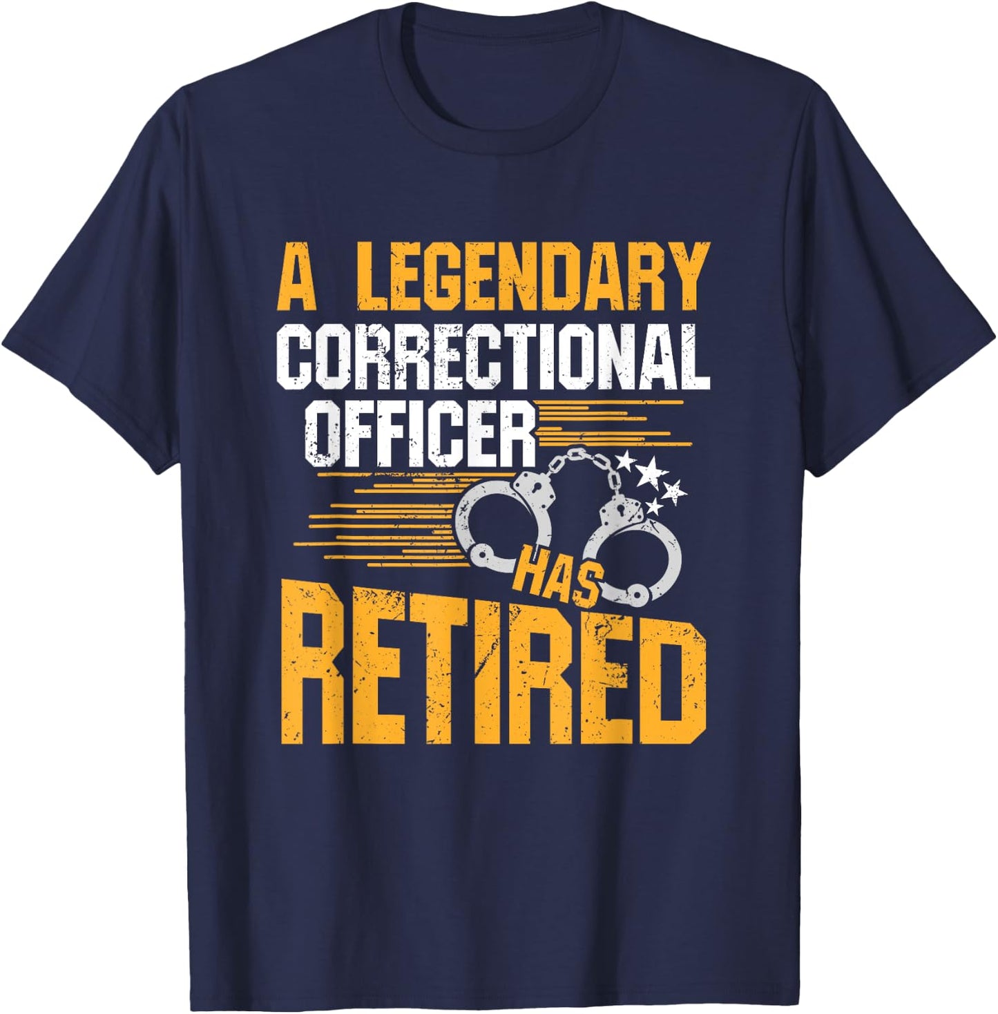 Retired Correctional Officer Retirement Party Gift Shirt T-Shirt - T-Shirt | Navy