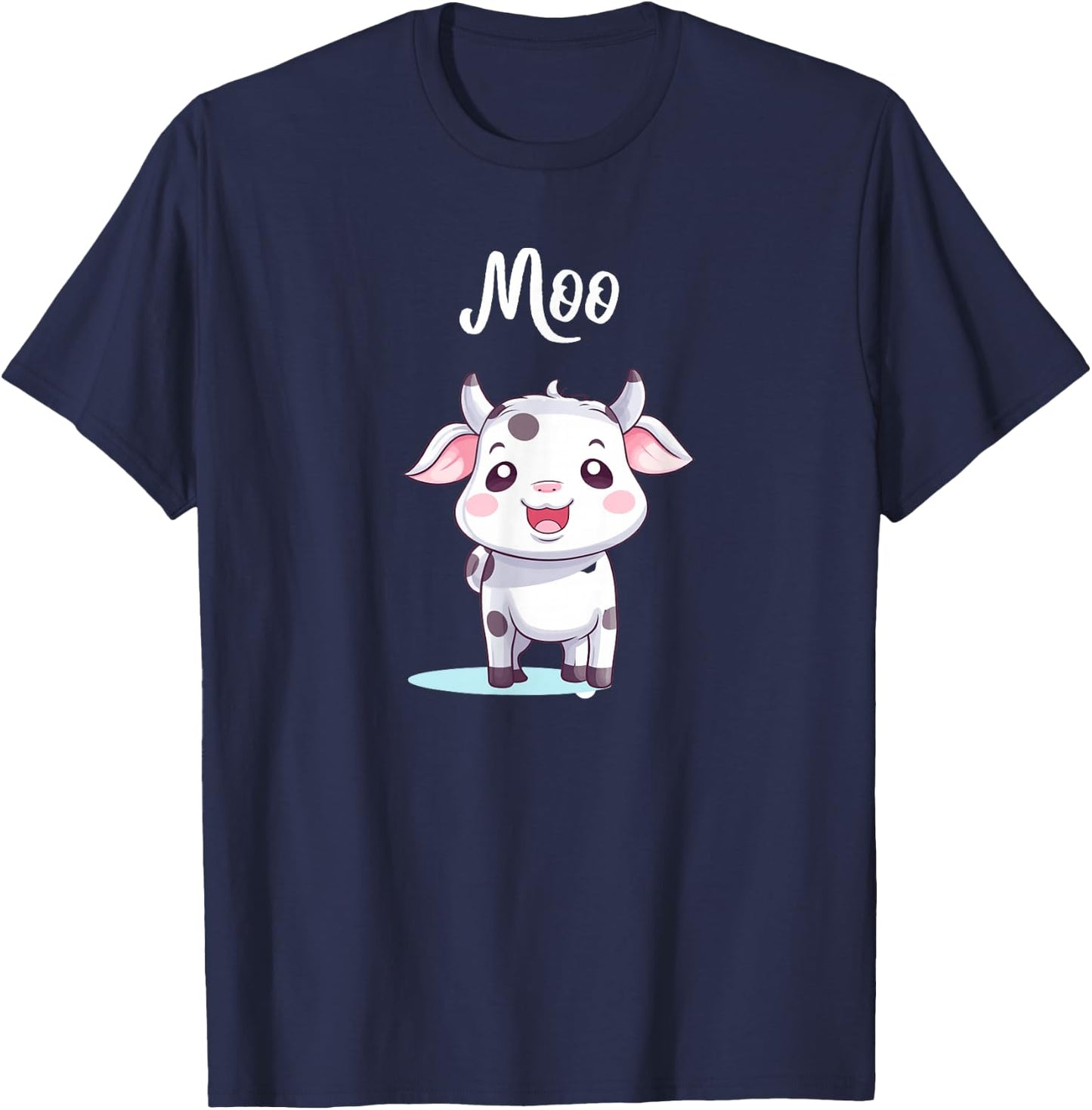 Cow Moo Cow Kids T-Shirt - T-Shirt | Navy