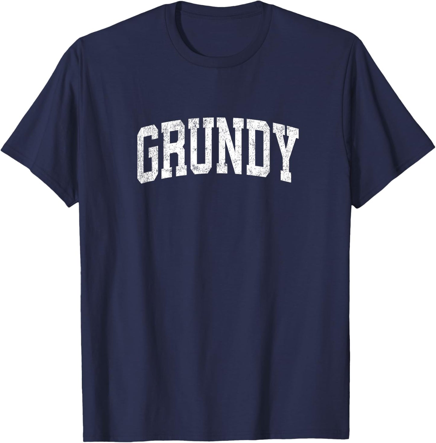 Grundy Virginia VA Vintage Athletic Sports Design T-Shirt - T-Shirt | Navy