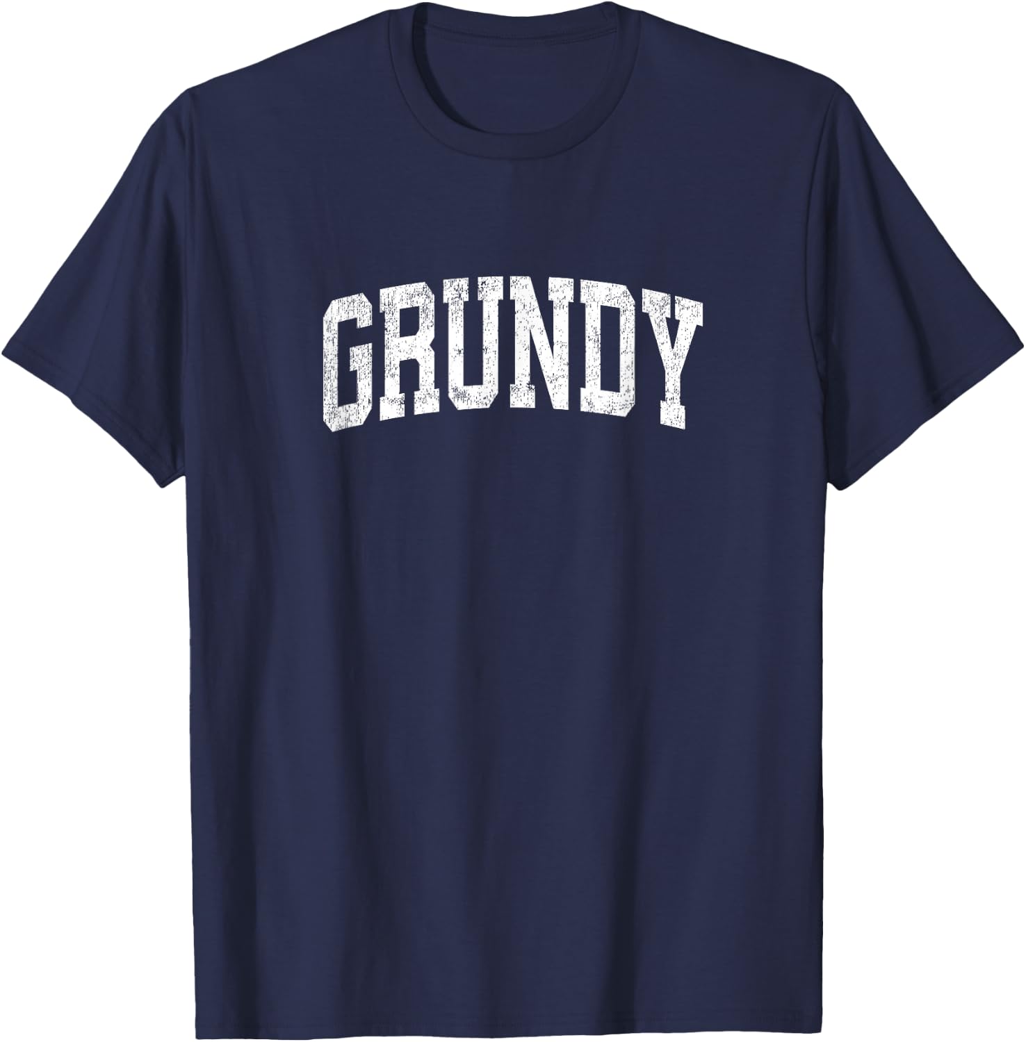 Grundy Virginia VA Vintage Athletic Sports Design T-Shirt - T-Shirt | Navy