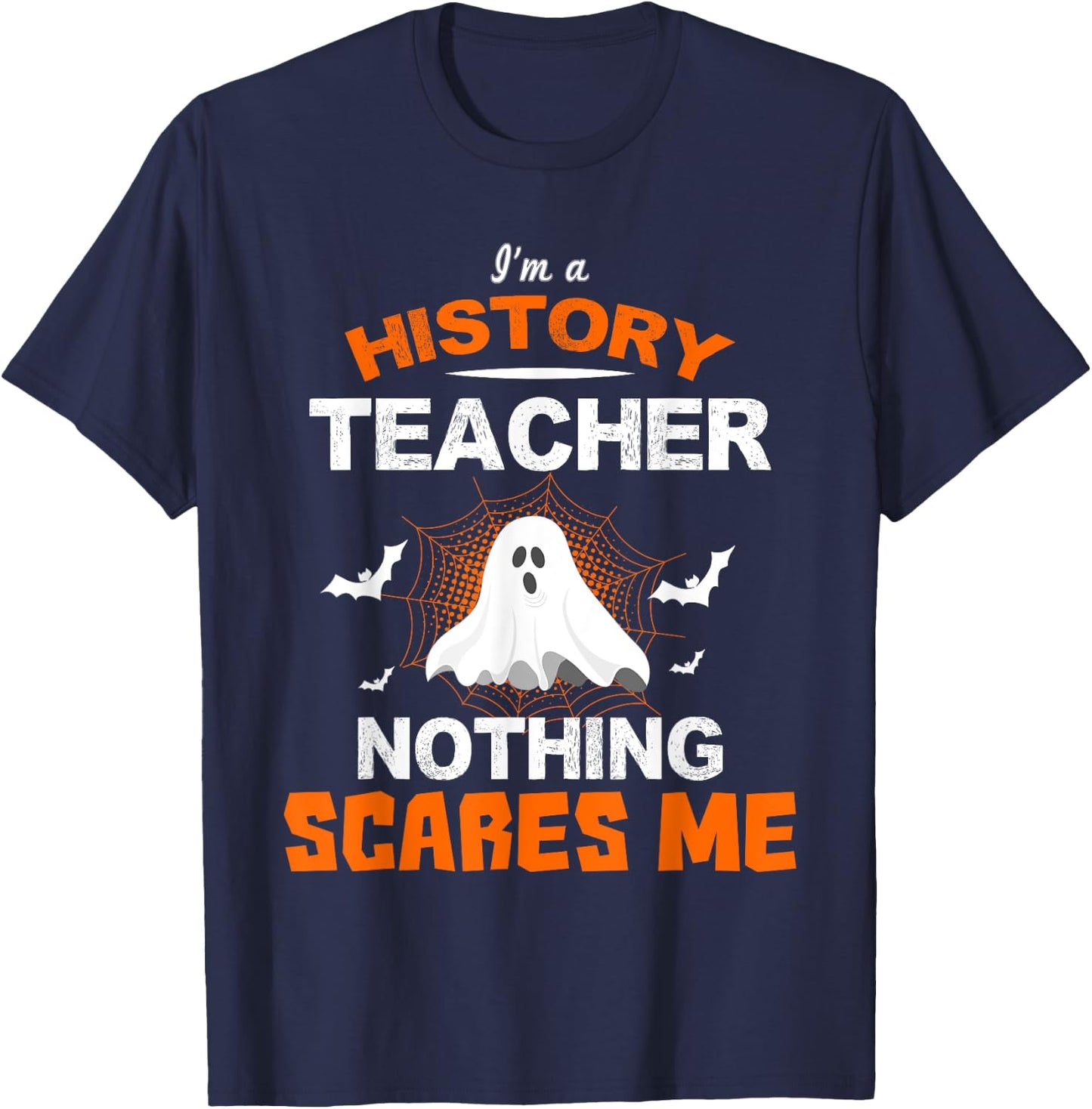 Funny History Teacher School Shirt Halloween Educator Gift Men Women Kids T-Shirt - T-Shirt | Navy