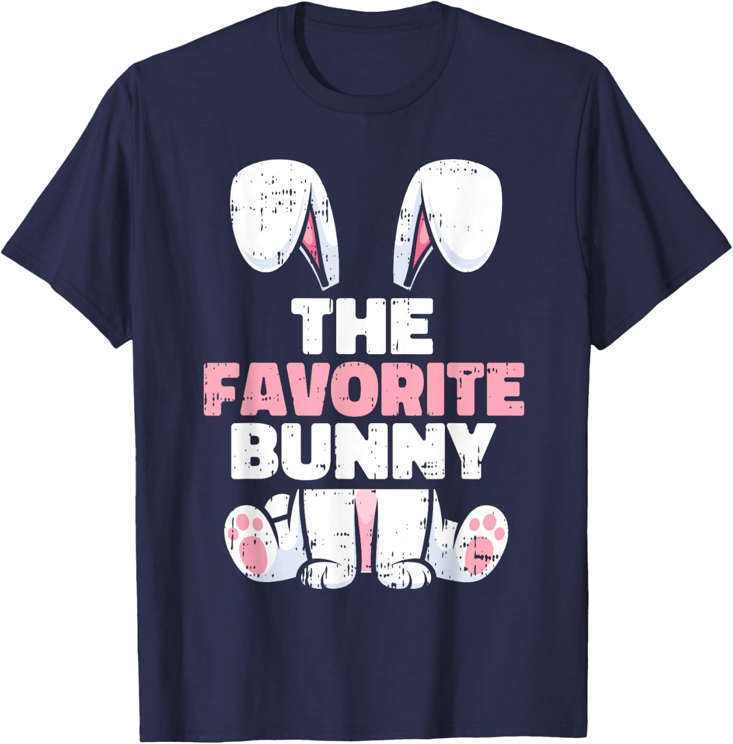 Favorite Bunny Easter Family Matching Spring Men Women Kids T-Shirt - T-Shirt | Navy