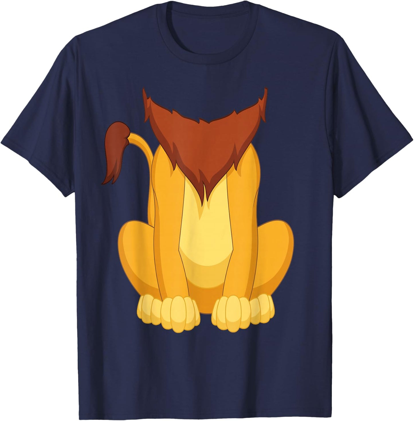 Lion Shirt Adult Men Women Children Lion Costume T-Shirt - T-Shirt | Navy