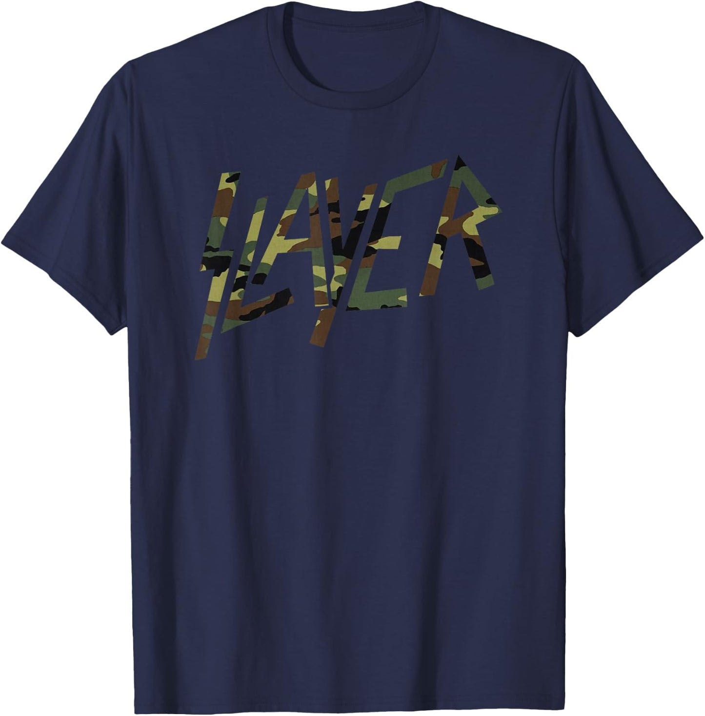 Slayer Camo Logo T-Shirt - T-Shirt | Navy