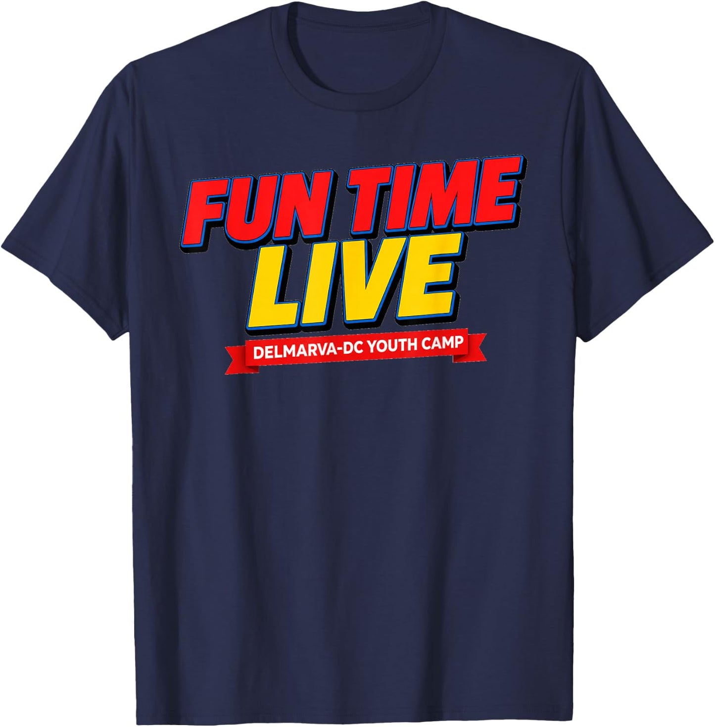 Fun TIME DELMARVA-DC Design T-Shirt - T-Shirt | Navy