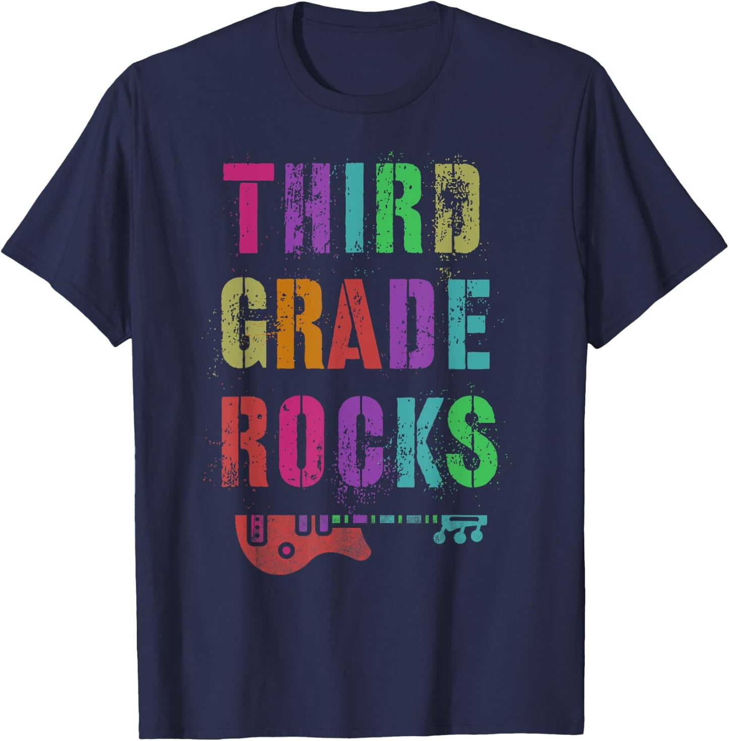 3rd GRADE ROCKS Teacher Ready to Rock Third Gr Is My Jam T-Shirt - T-Shirt | Navy